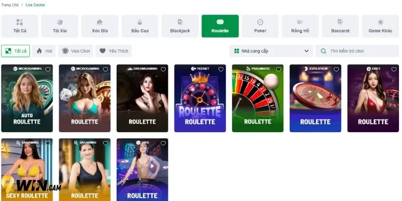 Lối chơi Roulette tạo sự hồi hộp khi chói tại 9Win