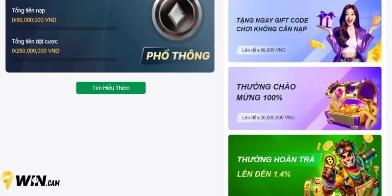 Nhiều hình thức nạp tiền khác nhau tại 9Win